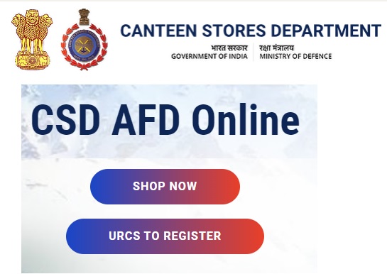 CSD AFD Portal - afd.csdindia.gov.in Login, Canteen Online Registration, Booking, Price List